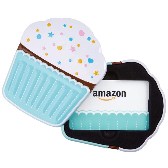 Happy Birthday Tin Cupcake Gift Card Box - Picture 3 of 9